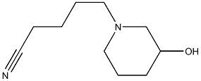 5-(3-hydroxypiperidin-1-yl)pentanenitrile Structural