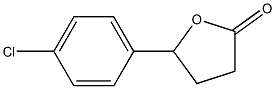 5-(4-chlorophenyl)-dihydrofuran-2(3H)-one Structural