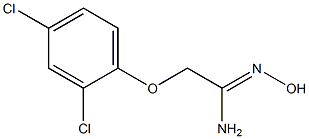 (1Z)-2-(2,4-dichlorophenoxy)-N'-hydroxyethanimidamide Structural