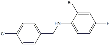 (2-bromo-4-fluorophenyl)(4-chlorophenyl)methylamine Structural