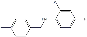 (2-bromo-4-fluorophenyl)(4-methylphenyl)methylamine Structural