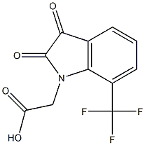 [2,3-dioxo-7-(trifluoromethyl)-2,3-dihydro-1H-indol-1-yl]acetic acid