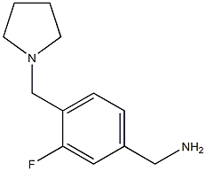 [3-fluoro-4-(pyrrolidin-1-ylmethyl)phenyl]methanamine