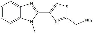 [4-(1-methyl-1H-1,3-benzodiazol-2-yl)-1,3-thiazol-2-yl]methanamine