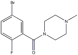 1-(5-bromo-2-fluorobenzoyl)-4-methylpiperazine Structural