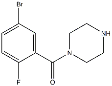 1-(5-bromo-2-fluorobenzoyl)piperazine Structural