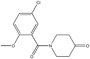 1-(5-chloro-2-methoxybenzoyl)piperidin-4-one