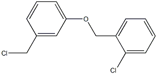 1-chloro-2-[3-(chloromethyl)phenoxymethyl]benzene Structural