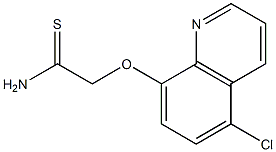 2-[(5-chloroquinolin-8-yl)oxy]ethanethioamide