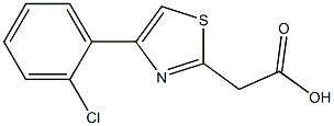 2-[4-(2-chlorophenyl)-1,3-thiazol-2-yl]acetic acid Structural