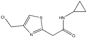 2-[4-(chloromethyl)-1,3-thiazol-2-yl]-N-cyclopropylacetamide