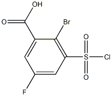 2-bromo-3-(chlorosulfonyl)-5-fluorobenzoic acid