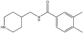 3,4-dimethyl-N-(piperidin-4-ylmethyl)benzamide Structural