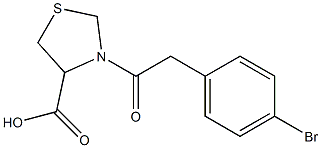 3-[(4-bromophenyl)acetyl]-1,3-thiazolidine-4-carboxylic acid