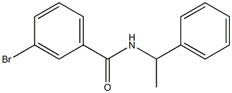 3-bromo-N-(1-phenylethyl)benzamide Structural