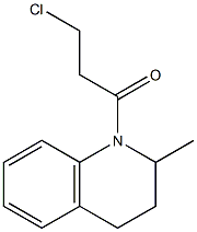 3-chloro-1-(2-methyl-1,2,3,4-tetrahydroquinolin-1-yl)propan-1-one Structural