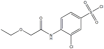 3-chloro-4-(2-ethoxyacetamido)benzene-1-sulfonyl chloride