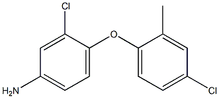 3-chloro-4-(4-chloro-2-methylphenoxy)aniline Structural