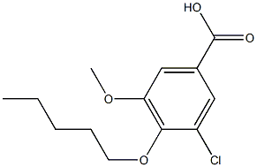 3-chloro-5-methoxy-4-(pentyloxy)benzoic acid