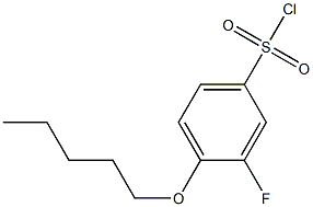 3-fluoro-4-(pentyloxy)benzene-1-sulfonyl chloride