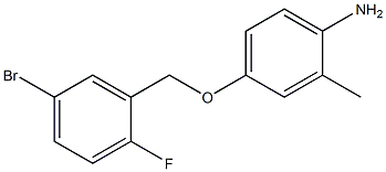 4-[(5-bromo-2-fluorobenzyl)oxy]-2-methylaniline