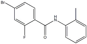 4-bromo-2-fluoro-N-(2-methylphenyl)benzamide