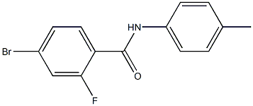 4-bromo-2-fluoro-N-(4-methylphenyl)benzamide