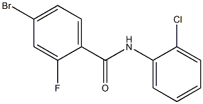 4-bromo-N-(2-chlorophenyl)-2-fluorobenzamide Structural