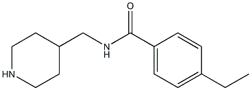 4-ethyl-N-(piperidin-4-ylmethyl)benzamide Structural