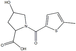 4-hydroxy-1-[(5-methylthien-2-yl)carbonyl]pyrrolidine-2-carboxylic acid