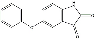 5-phenoxy-1H-indole-2,3-dione Structural