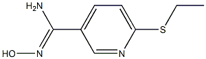 6-(ethylsulfanyl)-N'-hydroxypyridine-3-carboximidamide Structural