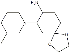 7-(3-methylpiperidin-1-yl)-1,4-dioxaspiro[4.5]dec-8-ylamine