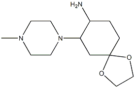 7-(4-methylpiperazin-1-yl)-1,4-dioxaspiro[4.5]dec-8-ylamine