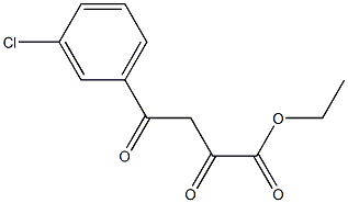 ethyl 4-(3-chlorophenyl)-2,4-dioxobutanoate Structural