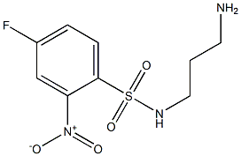 N-(3-aminopropyl)-4-fluoro-2-nitrobenzene-1-sulfonamide