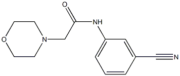 N-(3-cyanophenyl)-2-(morpholin-4-yl)acetamide