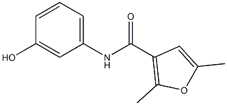 N-(3-hydroxyphenyl)-2,5-dimethylfuran-3-carboxamide Structural