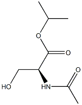 Serine,  N-acetyl-,  1-methylethyl  ester Structural