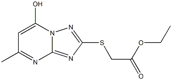 ethyl [(7-hydroxy-5-methyl[1,2,4]triazolo[1,5-a]pyrimidin-2-yl)sulfanyl]acetate Structural