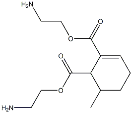 6-Methyl-2-cyclohexene-1,2-dicarboxylic acid bis(2-aminoethyl) ester Structural