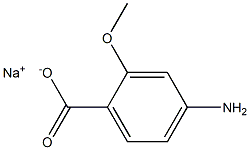 4-Amino-2-methoxybenzoic acid sodium salt Structural