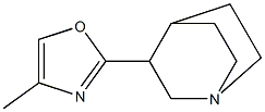 3-(4-Methyl-2-oxazolyl)quinuclidine Structural