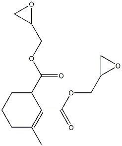 3-Methyl-2-cyclohexene-1,2-dicarboxylic acid diglycidyl ester Structural