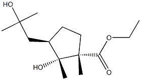 (1S,2R,3R)-2-Hydroxy-3-(2-hydroxy-2-methylpropyl)-1,2-dimethylcyclopentane-1-carboxylic acid ethyl ester