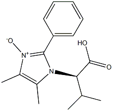 3-[(R)-1-Carboxy-2-methylpropyl]-4,5-dimethyl-2-phenyl-3H-imidazole 1-oxide Structural