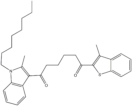 1-(3-METHYL-BENZO[B]THIOPHEN-2-YL)-6-(2-METHYL-1-OCTYL-1H-INDOL-3-YL)-HEXANE-1,6-DIONE