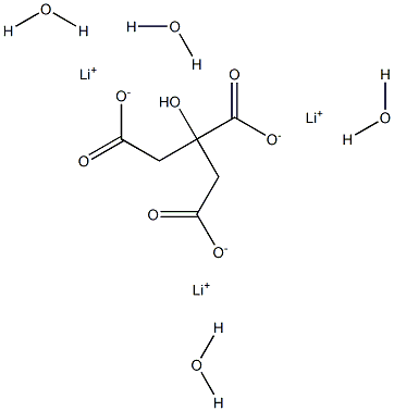 Lithium citrate tetrahydrate Structural