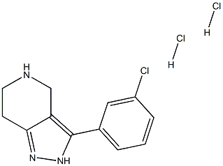 3-(3-Chlorophenyl)-4,5,6,7-tetrahydro-2H-pyrazolo[4,3-c]pyridine dihydrochloride