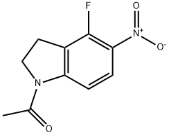 Ethanone, 1-(4-fluoro-2,3-dihydro-5-nitro-1H-indol-1-yl)- Structural